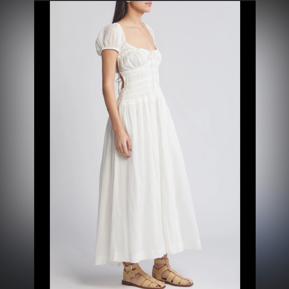 Free People White Feeling Bonita Maxi Dress NWT